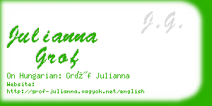 julianna grof business card